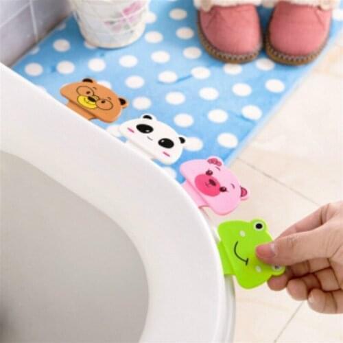 1pcs 2020 Hot Sales Creative Portable Toilets Lid Handle Uncovery Flip Lid Toilet Cover Home Toilet Accessory Not Dirty Hands