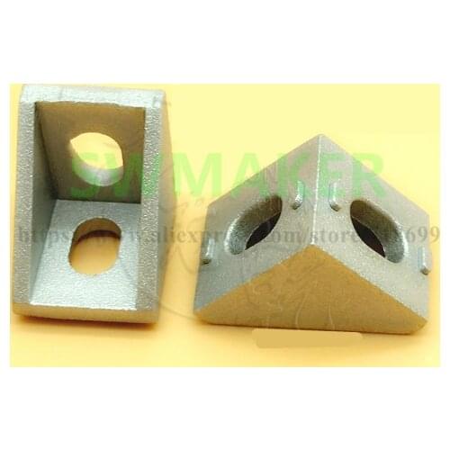 2020 metal Aluminum Corner Bracket Corner Joints 17*20 for 3D printer Aluminum Profile Extrusion 2020