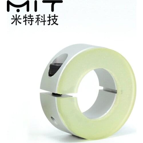 SCD20 Polyurethane Shaft Collar Fixing Retaining Ring with Rubber Bushing Clamping Ring Aluminum Alloy Mask Machine Accessories