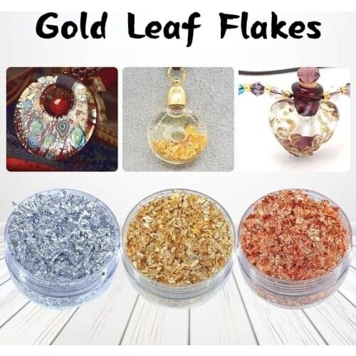 Decorative Gold Leaf Flakes Gold Silver Confetti Nail Art Painting Material Decorating Foil Paper Party Supplies Paper Gilding