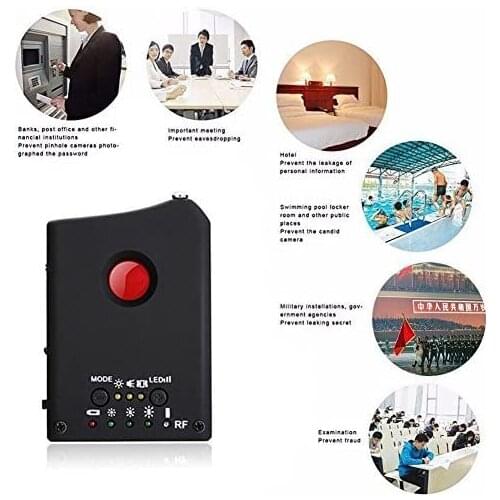 RF Signal Detector,Upgrate Spy Camera Detector Full Range Wireless Anti-Spy Bug Detector GSM GPS Tracker Device Finder FNR Full