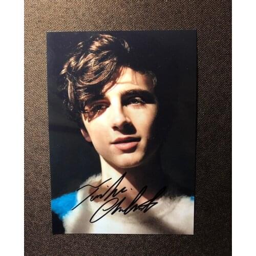 Hand signed Timothée Chalamet autographed photo 5*7 Little Women 092019M2