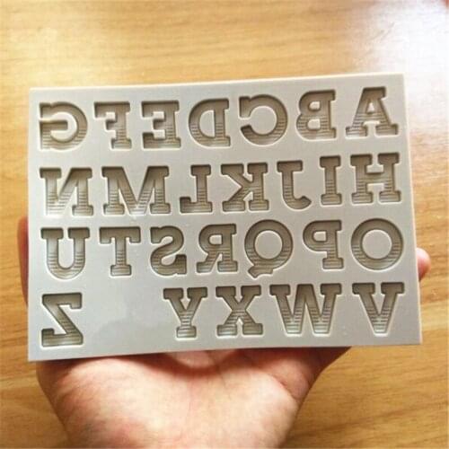 Gradient Fill Uppercase Silicone Mold, Bread Cistern Cooking Tools, Sugar Cake Mold, Kitchen Accessories SQ1738