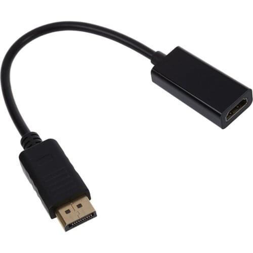 Displayport DP Male to HDMI Female Adapter Cable Video Audio Converter For PC