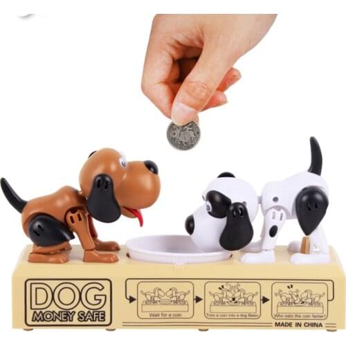 Cartoon Dog Coins Piggy Bank Creative Automatic Money Bank Electric Piggy Bank Money Box Children Kids Money Saving Boxes Gifts