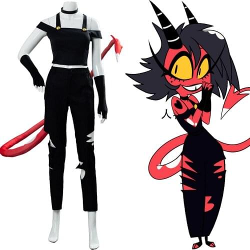 Movie Hazbin Cosplay Hotel Helluva Boss Millie Cosplay Costume Outfit Full Suit Halloween Costumes