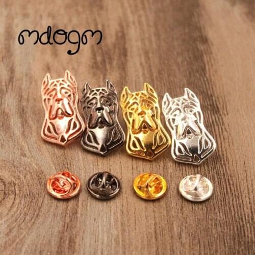 Mdogm Cane Corso Brooches And Pins Suit Cute Jewelry Funny Metal Small Father Collar Badges Gift For Male Men B078
