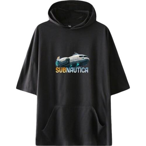 Subnautica Below Zero Game Fashion Hooded T shirts Unisex Summer Short Sleeve T-shirts Hot Sale Casual Streetwear Clothes