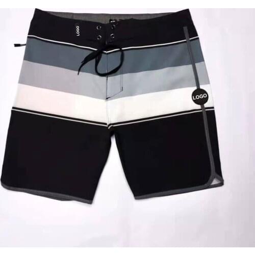 New 2021 Mens Bermuda Beach Shorts Phantom Elastic Spandex Waterproof Quick Dry Boardshorts Surf Fitness Trunks Swimwear Shorts