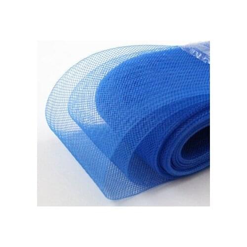 4.7" 12cm Plain Crin Mesh Organza Fabric Millinery Triming 25yard/lot #31Color