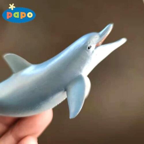 Papo Marine Animal Model Dolphin Childrens Toy Gifts 12Cm