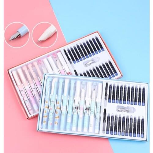 Fountain Pen Set with Nib Ink Sacs and Ink Absorber Student Office School supplies Writing Stationery