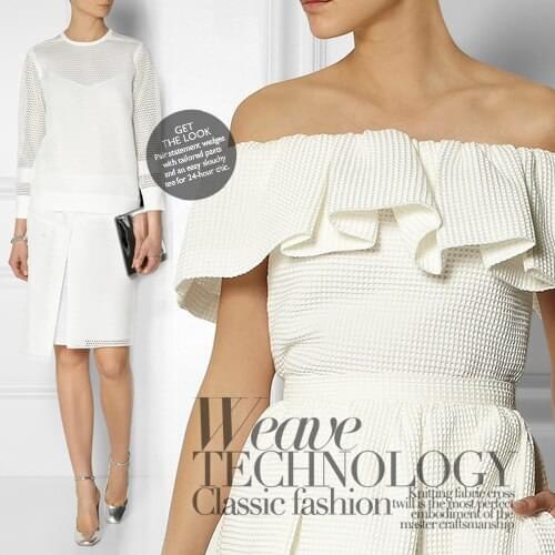 Romantic Mosaic Jil S * Der to Simple Plaid Woven Fabric Spring and Summer Cotton Material Comfortable and Breathable