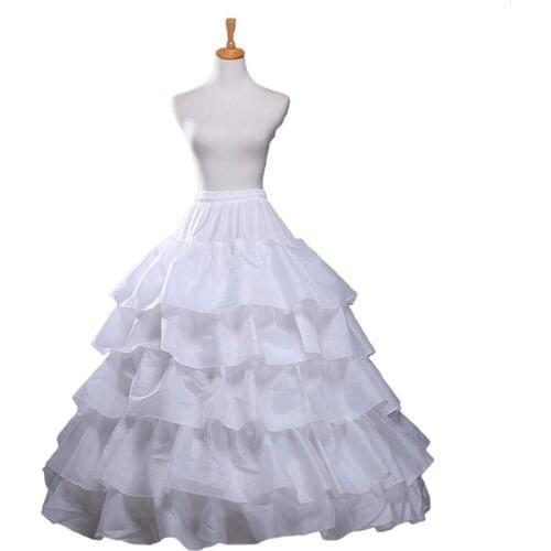Wedding Accessories Ruffled Petticoat Lace Up Lace Skirt Petticoat with Banquet Prom Dress