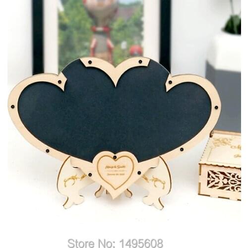 Connected Heart Guest Book, Wedding Guest Book Alternative, Drop Box Wedding Guest Book, Alternative Wooden Wedding Guest Book