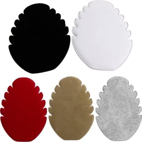 Top Flame Necklace Jewelry Pendant Chain Display Holder Stand Velvet Easel Rack