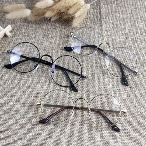 Viodream Alloy Round Flat Retro Frame Potter Wizard Magic Style Metalframes Optical Glasses Frame Spectacle Frame Oculos De Grau
