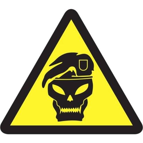 Die Cut Vinyl Sticker Yellow-Black Popular Removable Software Sticker Cheap Price Warning Sticker