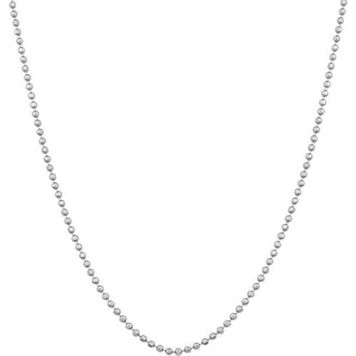 16-40 Inch 1..2mm 1.5mm 2mm Silver Plated Stainless Steel Ball Beads Chain Necklaces For Pendants Accessories Making