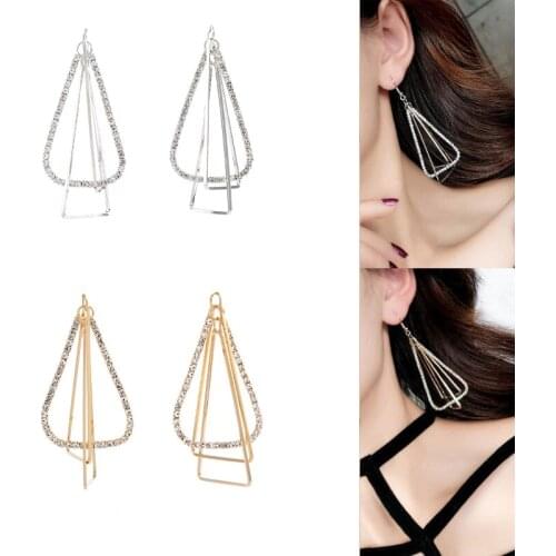 2020New 50Pcs Geometric multi-layered Rhinestones alloy button for DIY Jewelry earring or necklace Pendant accessories BY36