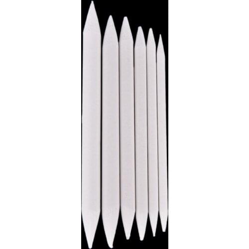 6pcs Double Head Durable Art Drawing Tool Pastel New Blending Smudge Tortillon Material Escolar Sketching Paper Pencil