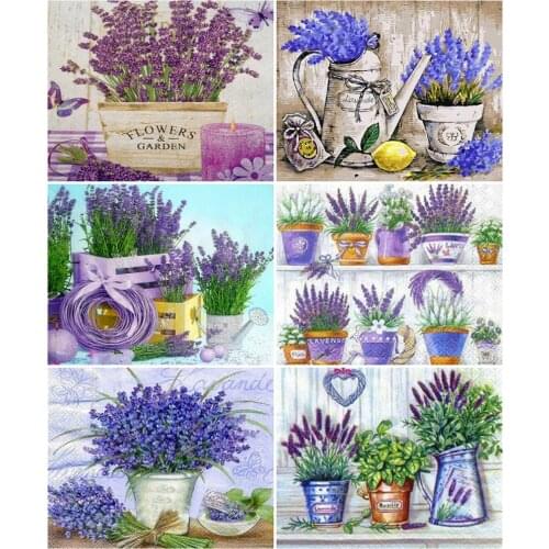 AZQSD DIY Oil Painting By Numbers Flowers Home Living Room Art Craft 40x50cm Adult Coloring By Numbers Vase Handpainted Gift