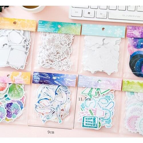 Free shipping 20packs PET transparent creative hand account album DIY decorative hand account sticker Stationery Birthday Gifts