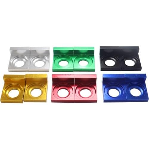 Motorcycle Aluminum CNC Chain Adjuster Block 12mm/15mm Chain Axle Tensioner Adjuster for Pit bike Chain XR50 CRF70 SDG 107 125