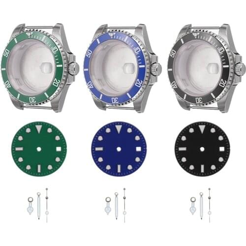 40mm 316L Watch Case with Sapphire Glass for Miyota 8215 8205 8200 Mingzhu 2813 3804 ETA 2836 2834 Watch Movement Repair Part