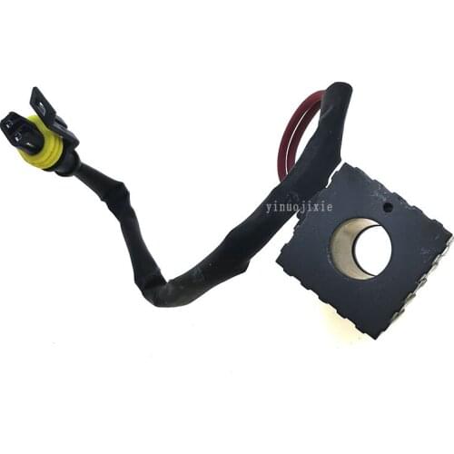 Excavator parts is suitable for Sany 55 60 75 95 135 215 225 235-8 pilot safety lock solenoid valve coil square 9.4*6.2*6.2