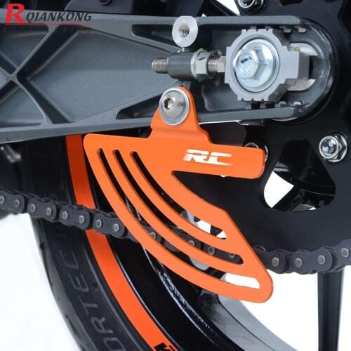 FOR RC 125/200/390 2014-2018 Motorcycle Stainless Steel Chain Cover Protection Toe Chain Guards RC125 RC200 RC390 2017 2016