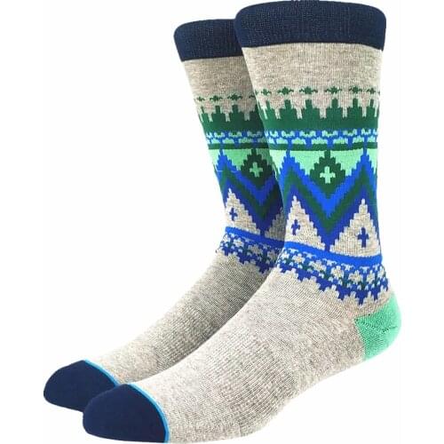Mens Happy Gray Ankle Bohemia Socks