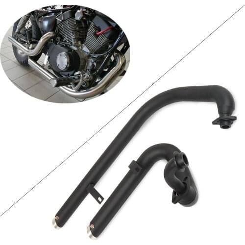 Steel Stainless Exhaust System Pipe Kit Silencer Muffler For Yamaha Virago V Star XV125 Drag Star 125 XV 125 XV250 XV 250