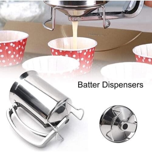 Stainless Steel Cupcake Pancakes Batter Dispenser Cookie Cake Muffins Baking Waffles Cream Speratator Kitchen Baking Tools