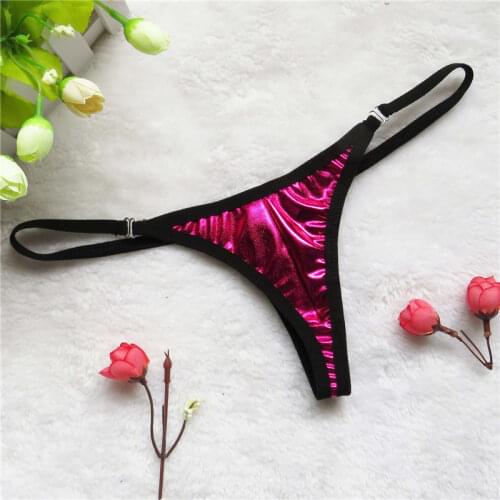 Micro bikini tanga mujer swimwear bikinis biquini tankini sexy lingerie thong Patent leather color Edging Splicing String simple