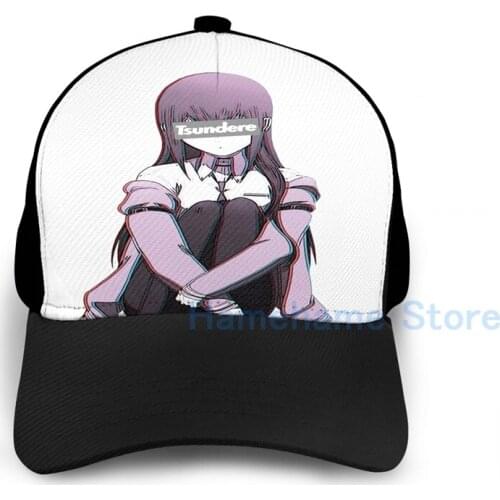Fashion Steins;Gate - Kurisu Makise TSUNDERE Basketball Cap men women Graphic print black Unisex adult hat