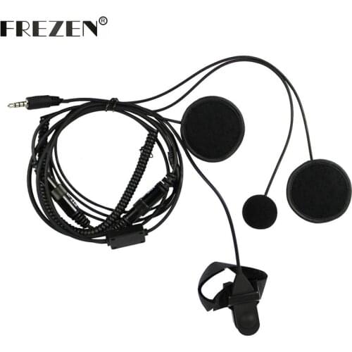 3.5mm Jack Full Face Moto Motorcycle Bike Helmet Earpiece Headset Mic Microphone 1-pin for Mobile Phone Cell Phone iphone Huawei