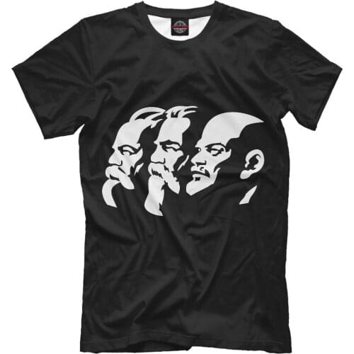 Lenin Marx Engels NEW Men t-shirt USSR Soviet Union Retro Russia Moscow