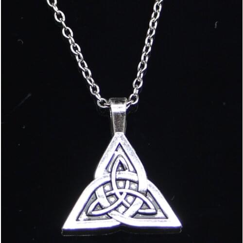 New Fashion Necklace 28x24mm amulet knot Pendants Short Long Women Men Colar Gift Jewelry Choker