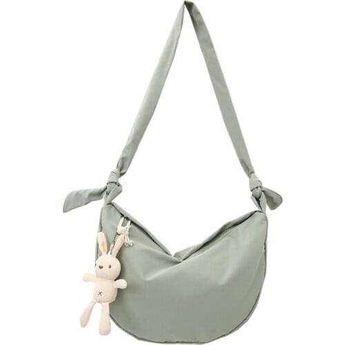 Solid nylon sling bag bandolera bolsas shoulder bag sac femme bandouliere girl crossbody bag bolso de hombro messenger bag women