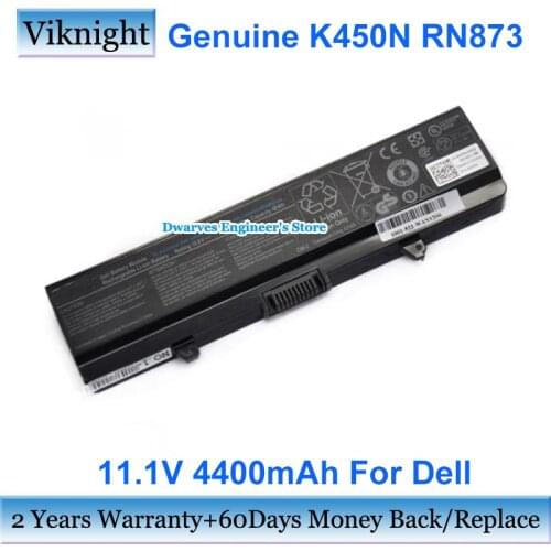Genuine 0RN873 0F972N 0CR693 laptop battery for dell Inspiron 1525 1526 1545 1546n 1440 1750 15 Dell Vostro 500 11.1V battery