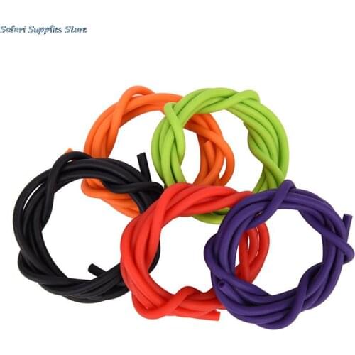 1m 2x4mm Slingshots Rubber Tube Natural Latex Tubing Band For Slingshot Hunting Catapult Elastic Part Fitness Bungee 5 Colors