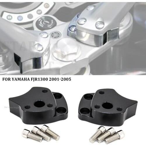 25mm Handlebar Riser For Yamaha FJR1300 FJR 1300 2001 2002 2003 2004 2005 Silver Handle Bar Risers Motorcycle Accessories Parts