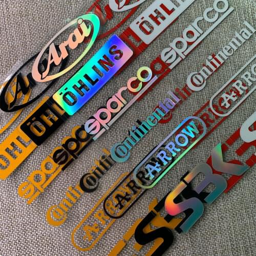 2PCS/Lot Reflective Motorcycle Whole SET Decals Tank Stickers For Kawasaki Ninja YAMAHA TMAX HONDA SUZUKI Vespa BMW GS