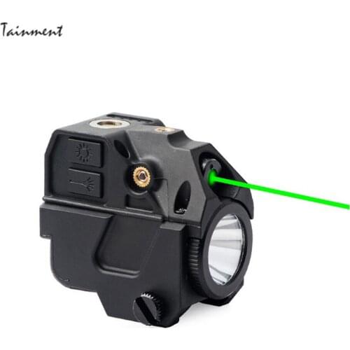 Tactical Combo Green Red Dot Laser Sight Led Laser Flashlight with 20MM Rail Weaver Picatinny Rail Mount Hunting Sights Tools