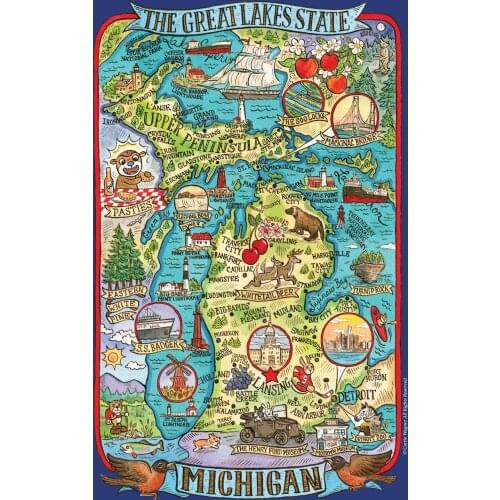 Adventure Destinations Map Waterproof Table Cloth
