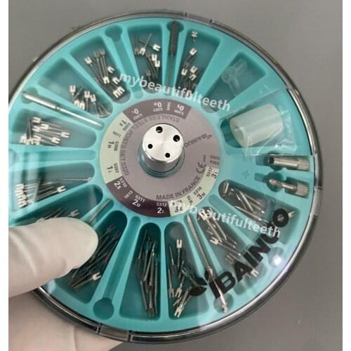 1Box Dental Root Canal Pins Conical Screw Post Stainless Steel Posts Core Reamer