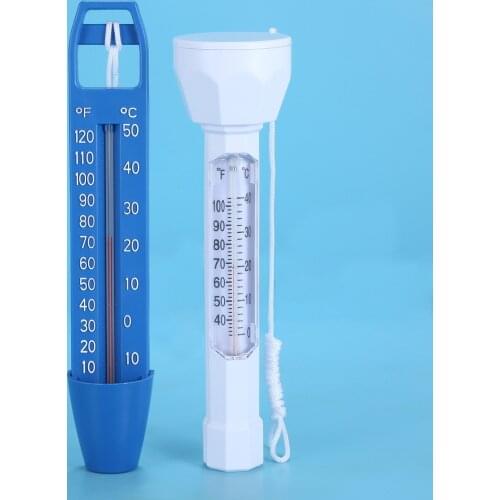 2pcs Water Floating Thermometer Swimming Pool Temperature Measure ABS Easy to Read Fahrenheit&Celsius Spa Hot Tub Bath Pond