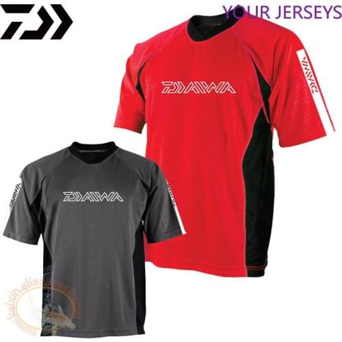 2022 DAIWA Sportswear Summer Outdoor Fishing T-Shirt Breathable Fishing Clothing Short Sleeve Quick Dry Fishing Prints Clothes