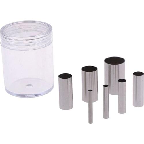 7Pcs/lot Stainless Steel Pottery Clay Cutter Tools Small Round Cutting Mold Clay Tools Diy Handmade Crafts